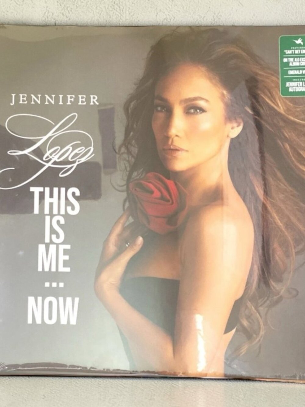 Jennifer Lopez Signed This Is Me... Now Emerald Vinyl LP Autographed JLO Exclusi